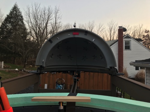 My Field of view to the south with the dome 14' away
