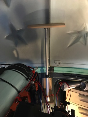 Rear actuator positioned to catch the dome