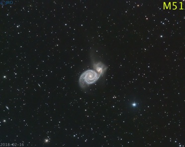 M51 2/16/18 43x 105sec subs  QHY367c on RASA