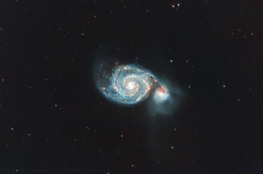 M51 Whirlpool Galaxy - 9+ hours taken in Feb-Mar 2025 with L-Para filter on RASA with ASI294MC Pro