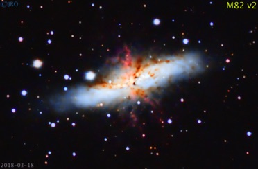 M82-v2 3/16/18 & 3/17/18 100 x 105sec subs  QHY367c on RASA  Too much?