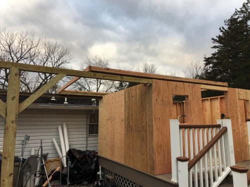 Roof Runners installed and connected.  Roof shown partially open