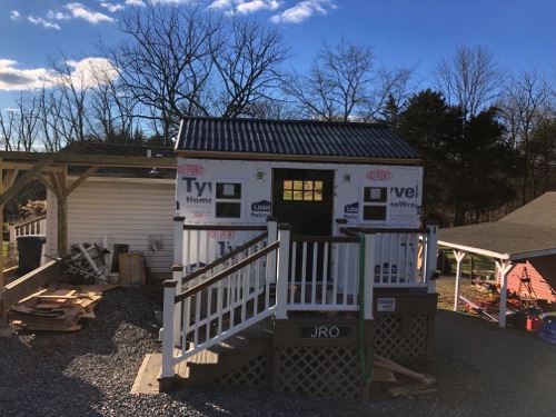 Door mirror installed