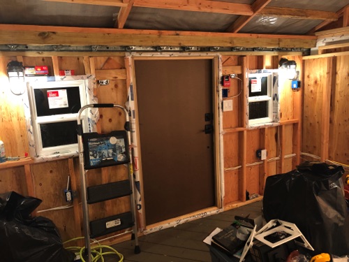 Door and windows from the inside