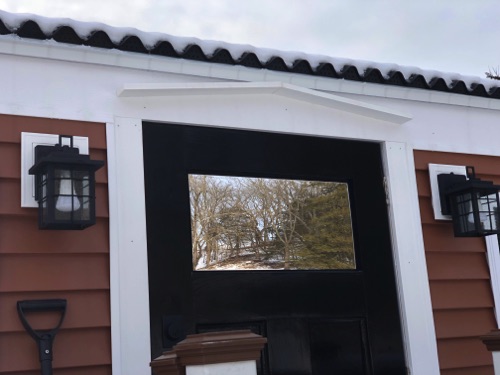 Reverse Gable over door