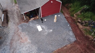 9/21 - Stone is spread