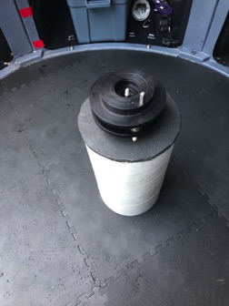 Finished pier plate pointing north ready to accept my mount