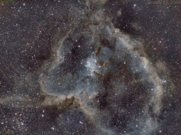 Heart nebula  Jan 15 2020 13xHa, 12xSii, 12xOiii ZWO ASI1600 on William Optics GTF81 w/ 0.8x reducer on Paramount MX+