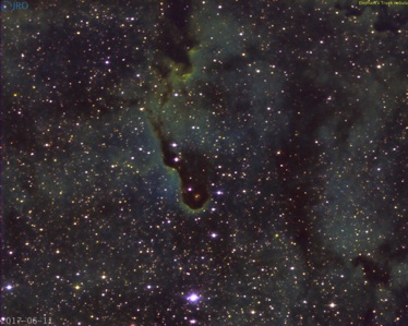 IC1396-SHO  35 min 5nm (Ha, SII and OIII) reprocessed
