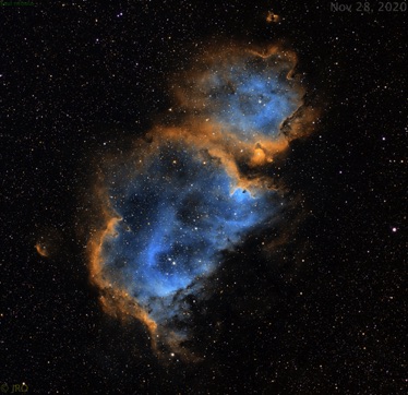 Soul-pi  11/28/20 1 hour Ha, 1 hour SII and 30 mins OIII processed in Pixinsight. ASI294MM Pro w/ Antila 3.5nm filters on MX+