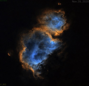 Soul-Starless 11/28/20 1 hour Ha, 1 hour SII and 30 mins OIII processed in Pixinsight. ASI294MM Pro w/ Antila 3.5nm filters on MX+