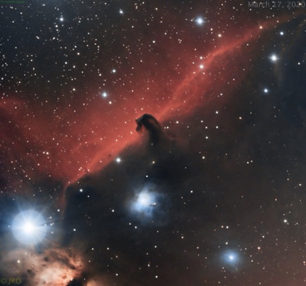 HorseHead nebula 3/17/20  74x60s subs ASI533MC Pro on 11" RASA on Paramount MX+