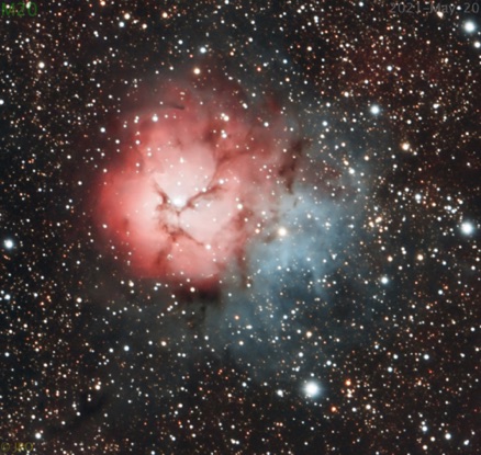 M20-RASA-2600-62 minutes @f/2.2 RASA with my cleaned ASI2600 color camera.  Captured across a couple of nights in May 2021.  This guy only gets to about 30 degrees so it's far from an optimal target.