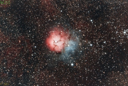 M20-RASA-2600-62 minutes @f/2.2 RASA with my cleaned ASI2600 color camera.  Captured across a couple of nights in May 2021.  This guy only gets to about 30 degrees so it's far from an optimal target. No crop