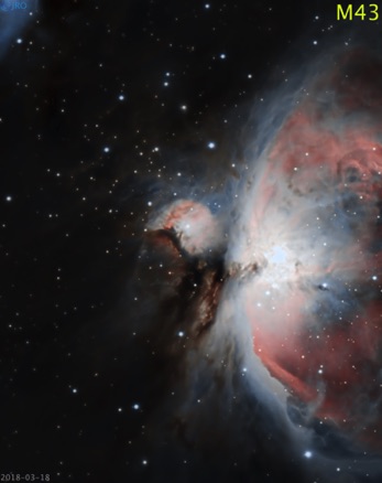 M43  3/18/18 37 x 105sec subs  QHY367c on RASA