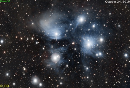 M45  159x30sec 10/24/19  ASI294C / RASA on MX+