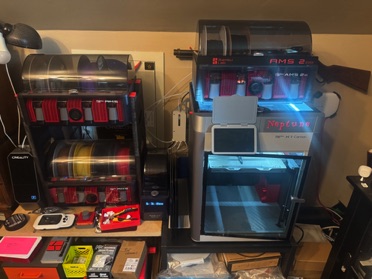 Bambu Lab X1C with 2 x AMS and an AMS 2 Pro and an AMS HT