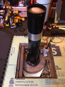 Mount adapter cap removed from pier