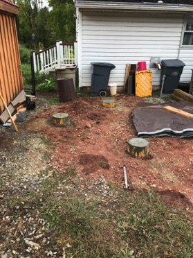 Day 2: footings poured