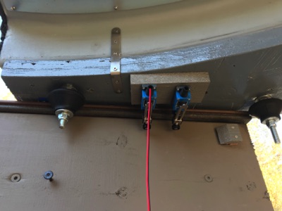 Switches stop sled drive at just the right spots